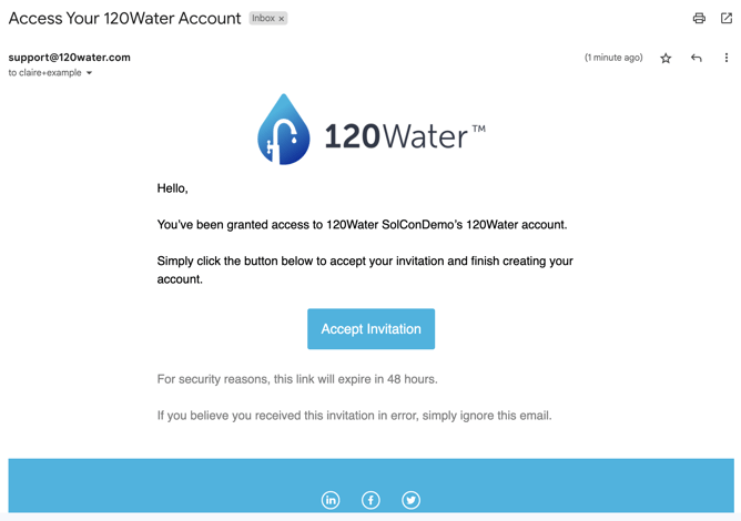 How do I Log in to my 120Water Account